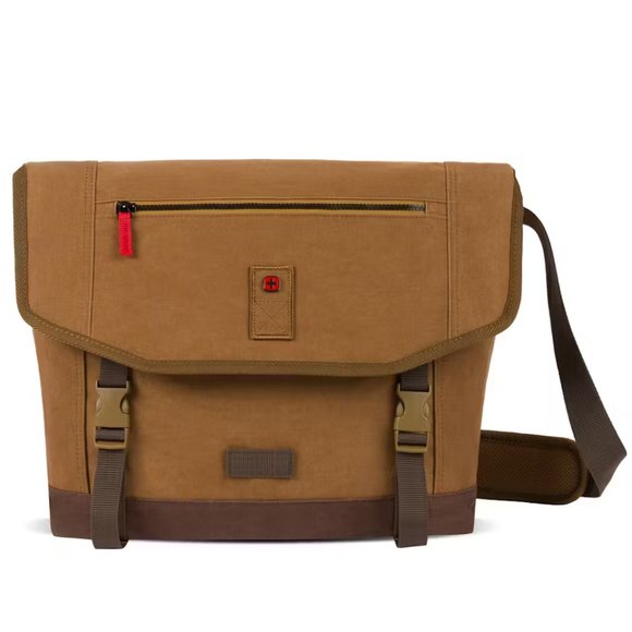 NWOT WENGER Corfe 16 inch Messenger Bag in Camel